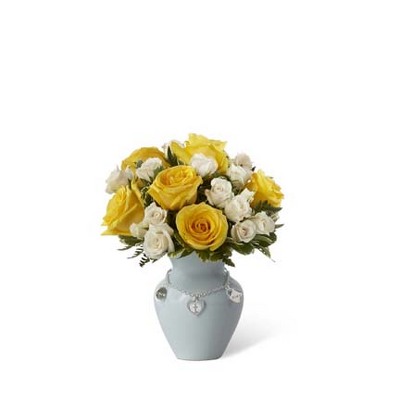 The FTD Mother's Charm Rose Bouquet - Boy